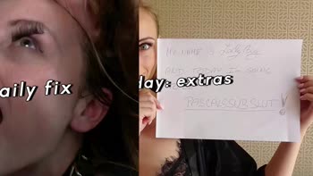 Lady Bug's Rough Anal Domination: Gagging on Cock and Stockings