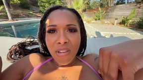 my pov - cali sweets loves to deep throat my big cock