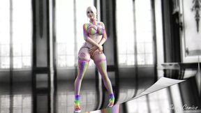 stepsis wearing rainbow lingerie fucked and creamepied by Blackman - Interracial BBC - sassyComics