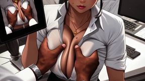 Secretaries Sucking BBC's at Their Desks