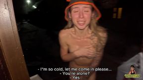 Big dick neighbour saved sexy country girl stayed nacked on winter cold