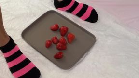 I Trample Strawberries with My Feet and Pee in Them