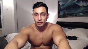 Muscle Guy Shows Off