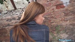 Her perfect ass makes him want to fuck her outside in