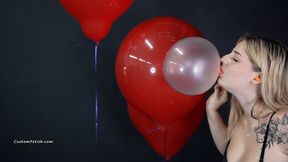 Harley Returns to Blow Bubbles and Pop Helium Balloons 4K (3840x2160)