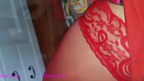 Dani Leg Is the Lady in Red