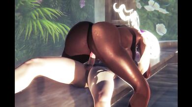Her big ass takes the big cock hard