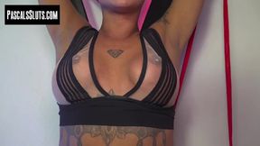 Seductive short haired MILF Lolly Glams moans while having herself anal fucked by Pascal White