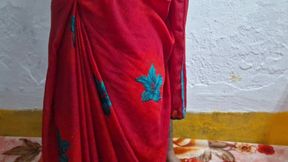 Red Saree Sister in Law Fuck by Brother in Law