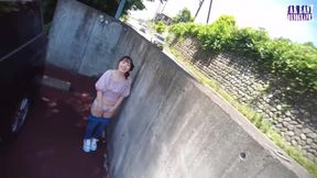 Slick Outdoor Tease with a Pink Tipped F Cup Beauty Soaked in Oil Part 1