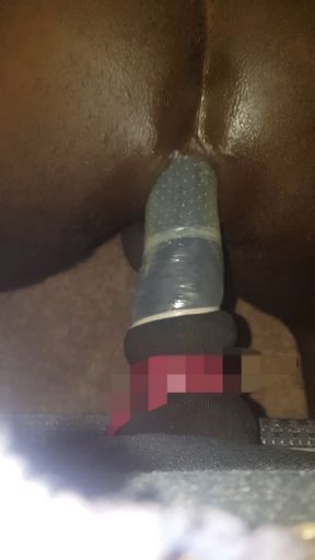 Haitian Butt trying home work out ass play