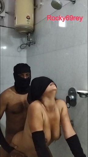 Leena is bathing suddenly Rocky come to bathroom