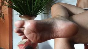Showing the wrinkled soles of some beautiful piercings (3)