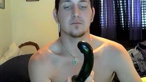 ZackRandall.net: Trimmed Wyatt Blaze playing with sex toys