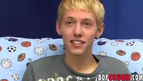 Kenny Monroe Wanks Off and Cums in Interview Scene – Skinny Twink 18+ Masturbation
