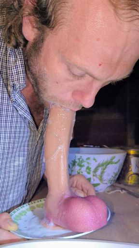 Sloppy Saliva Dildo Deepthroat in Slow Motion (part Ii)