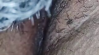 Eating her snatch under the covers noisy orgasm