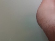 Fit hairy farm lad self DP with 2x FAAK dog knot dildo then deep with humongous horse dildo til cum