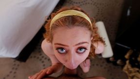 ”Super perky ginger teen milks shaft on casting”