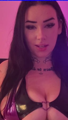 Dominant British Goth Girl Joi   Clip 1