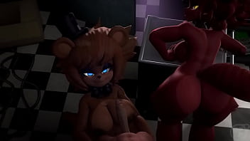 Guardia se folla a Foxy por el culo