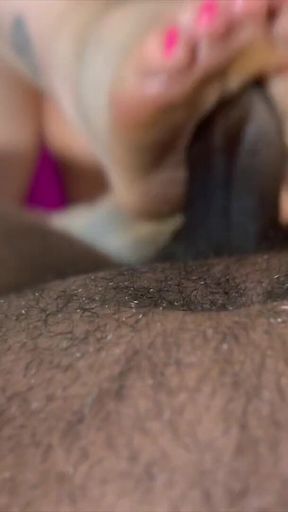 Giving Macgee an Oily, Interracial Footjob