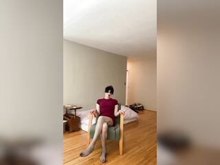 Trans Hotty Teases her Bulge in a Taut Costume