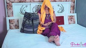 Step Dad Spies Indian Step Daughter Naked, She Grabs His Massive Cock