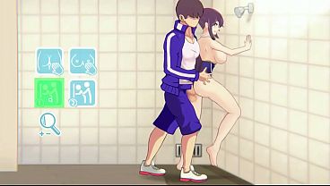 hentai game 7 days girlfriend . Hot lady having sex in the college bathroom