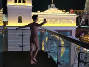 Daniel Hausser naked balcony Cosmopolitan Las Vegas. "Lucky" by Britney S.