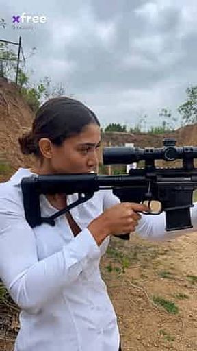 ak 47 fire on girl