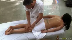 Mick Blue massages Eva Angelina's butt the right way