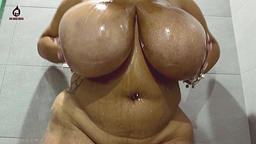 Huge Tit Model Brija Monet quick shower Firehousexxx BTS