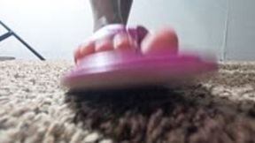 Sandals - Goddess MXDominion Dominates with Every Step: Breaking in Her New Pink Hush Puppy Sandals, stomping, foot fetish, foot domination  1080