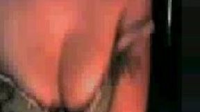 Busty webcam honey flashed her erect nipples and white undies