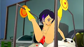 Honey Lemon Seduces Hiro in Lab for Steamy Hentai Delight