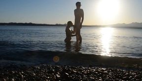 Wide Open at the Beach and Risky Fishing Fuck