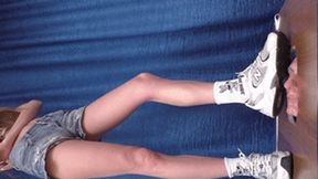 Floor-face trampled by New Balance 530 sneakers (part 3 of 4), flo497x 1080p