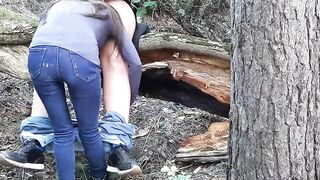 Peeped sex into the forest for 2 lesbians - Dyke-illusion