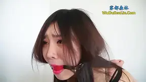 Chinese Girl Ball Gagged And Chair Bound