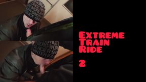 EXTREME TRAIN RIDE - PART 2 (NO LIMIT PUBLIC ACTION, BLOWJOB, PISS AND MORE...)