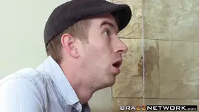 Big tits inked cock sucking slut gets her face cum blasted