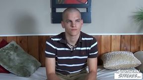 Ethan Jerks Off Solo After Sensual Southern Barber Shop Session