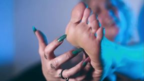 Gorgeous Marilou returns for intense foot worship and sensual masturbation sessions