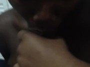Badass Ebony Thot Teen From The Bay  Area Cut School To Give Her Boyfriend Head - Mastermeat1