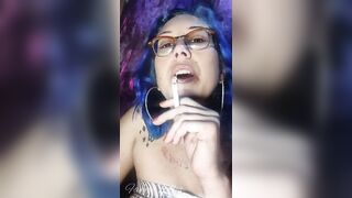 Blue Hair Sexy Dangles Cig