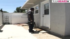 Black craftsman fucks the milf bitch with his giant cock