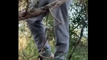 Hot amateur boy sucks and rims in the woods