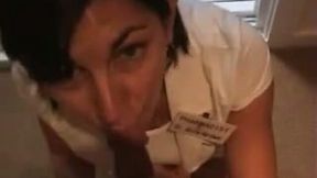 Sexy mature pharmacist mommy gave me head at the work place