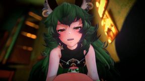 Ferry ride - Cowgirl Creampie mmd 3d Hentai Dark Green Color Edit Smixix